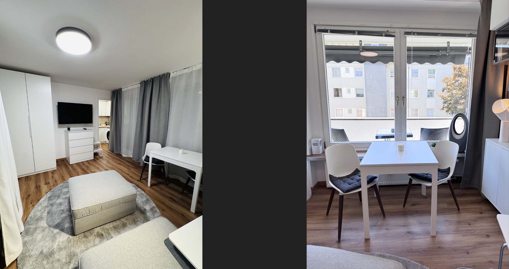 Wohnzimmer im InnStyle Apartment Rosenheim